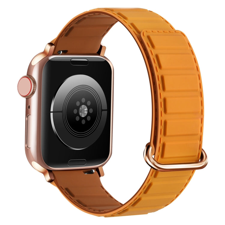 Reverse Buckle Magnetic Silicone Watch Band, For Apple Watch Series 10 46mm, For Apple Watch Series 10 42mm, For Apple Watch SE 2023 44mm