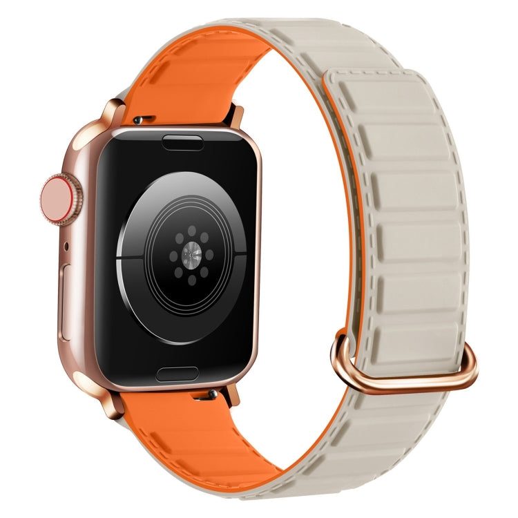 Reverse Buckle Magnetic Silicone Watch Band, For Apple Watch Series 10 46mm, For Apple Watch Series 10 42mm, For Apple Watch SE 2023 44mm