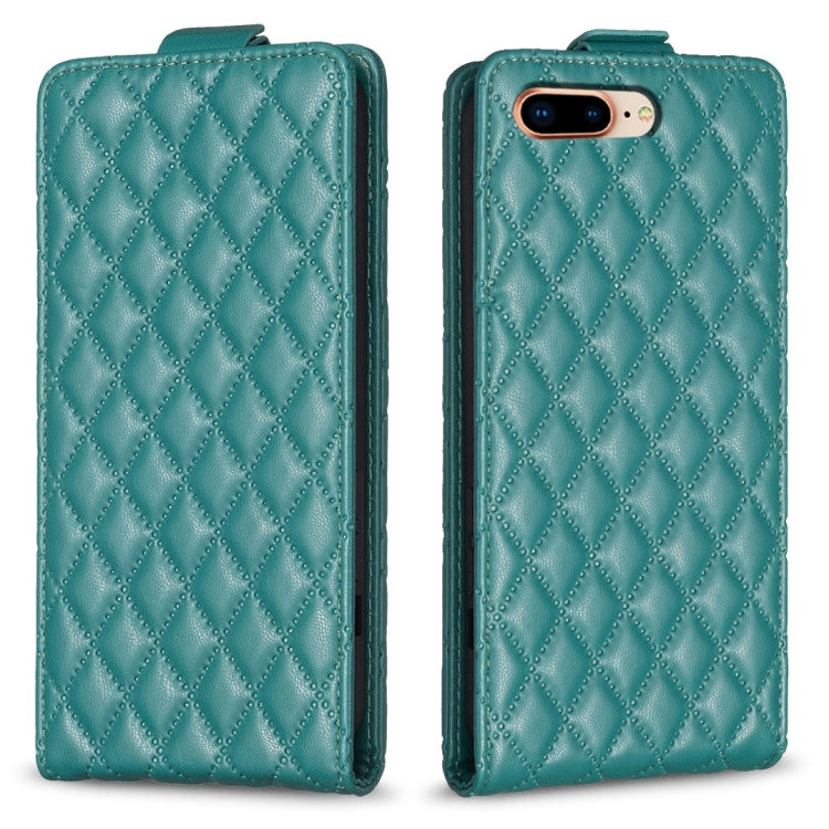 Diamond Lattice Vertical Flip Leather Phone Case, For iPhone 7 Plus / 8 Plus