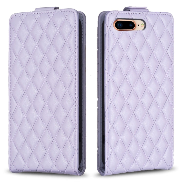 Diamond Lattice Vertical Flip Leather Phone Case, For iPhone 7 Plus / 8 Plus