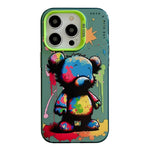 Animal Pattern Oil Painting Series PC + TPU Phone Case, For iPhone 14 Pro