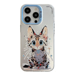 Animal Pattern Oil Painting Series PC + TPU Phone Case, For iPhone 16 Pro