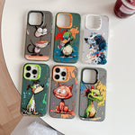 Animal Pattern Oil Painting Series PC + TPU Phone Case, For iPhone 13