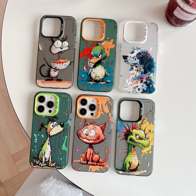 Animal Pattern Oil Painting Series PC + TPU Phone Case, For iPhone 7 Plus / 8 Plus