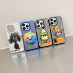 Animal Pattern Oil Painting Series PC + TPU Phone Case, For iPhone 12 Pro