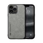 Skin Feel Magnetic Leather Back Phone Case, For iPhone 14, For iPhone 14 Pro, For iPhone 14 Pro Max