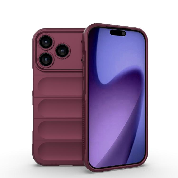 Magic Shield TPU + Flannel Phone Case, For iPhone 17e / 16e, For iPhone 17 Pro Max, For iPhone 17 Pro, For iPhone 17