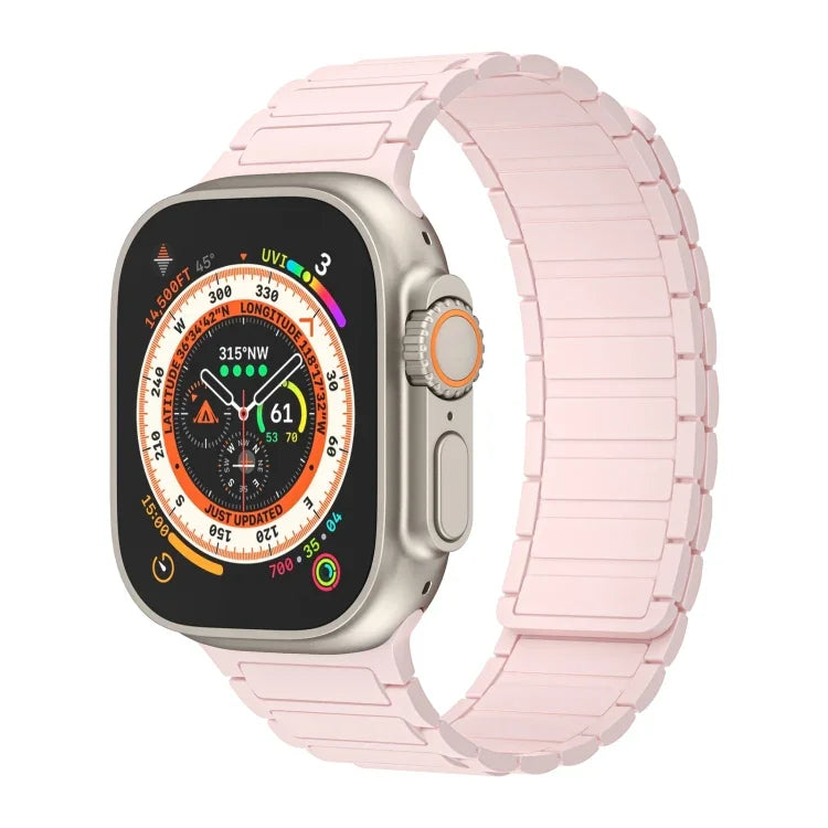 Magnetic Loop Silicone Watch Band, For Apple Watch Series 9 45mm, For Apple Watch Series 9 41mm, For Apple Watch Ultra 49mm