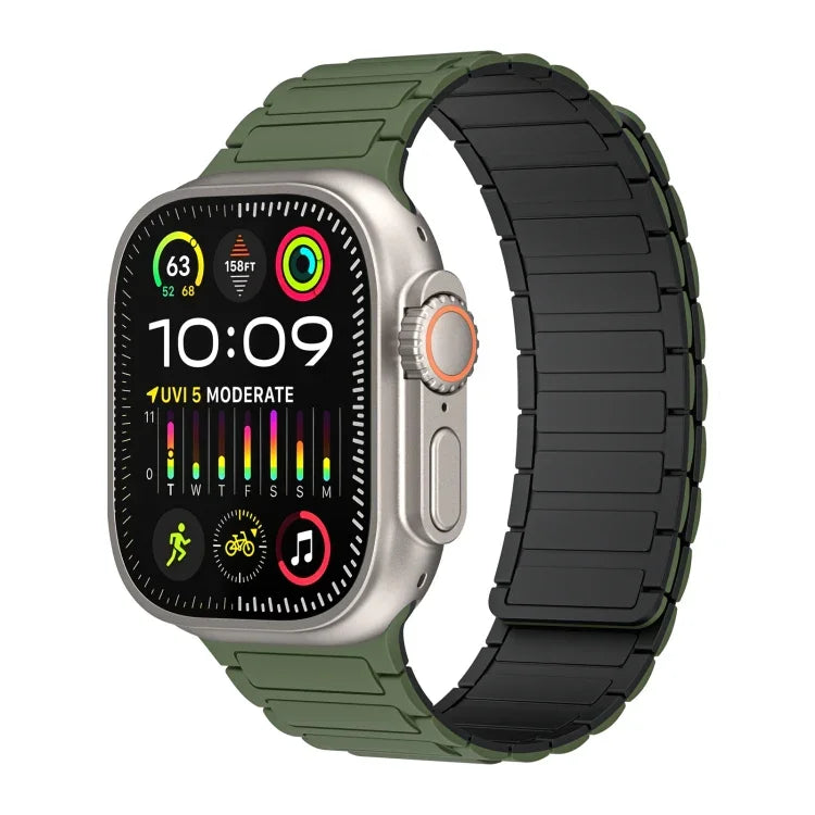 Magnetic Loop Silicone Watch Band, For Apple Watch Series 9 45mm, For Apple Watch Series 9 41mm, For Apple Watch Ultra 49mm