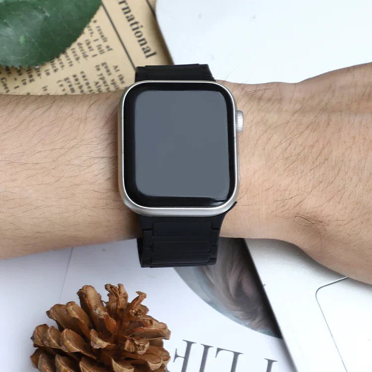 Magnetic Loop Silicone Watch Band, For Apple Watch Series 9 45mm, For Apple Watch Series 9 41mm, For Apple Watch Ultra 49mm
