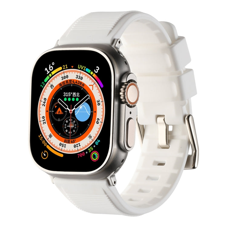 Double Ring Silicone Watch Band, For Apple Watch SE 40mm, For Apple Watch SE 44mm, For Apple Watch 6 40mm, For Apple Watch 6 44mm