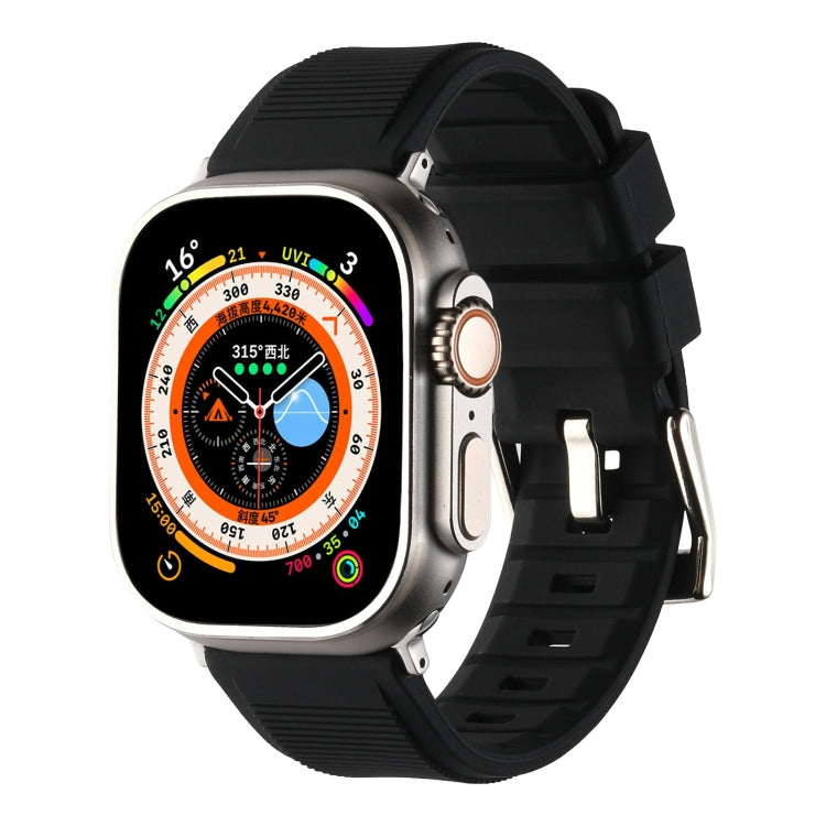 Double Ring Silicone Watch Band, For Apple Watch 3 38mm, For Apple Watch 3 42mm, For Apple Watch 2 42mm, For Apple Watch 2 38mm