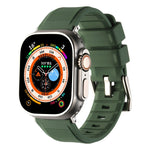 Double Ring Silicone Watch Band, For Apple Watch 42mm, For Apple Watch 38mm