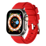Double Ring Silicone Watch Band, For Apple Watch 42mm, For Apple Watch 38mm