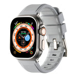 Double Ring Silicone Watch Band, For Apple Watch 42mm, For Apple Watch 38mm