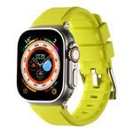 Double Ring Silicone Watch Band, For Apple Watch 42mm, For Apple Watch 38mm