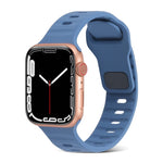 Square Buckle Stripes Silicone Watch Band, For Apple Watch SE 2023 44mm, For Apple Watch SE 2023 40mm