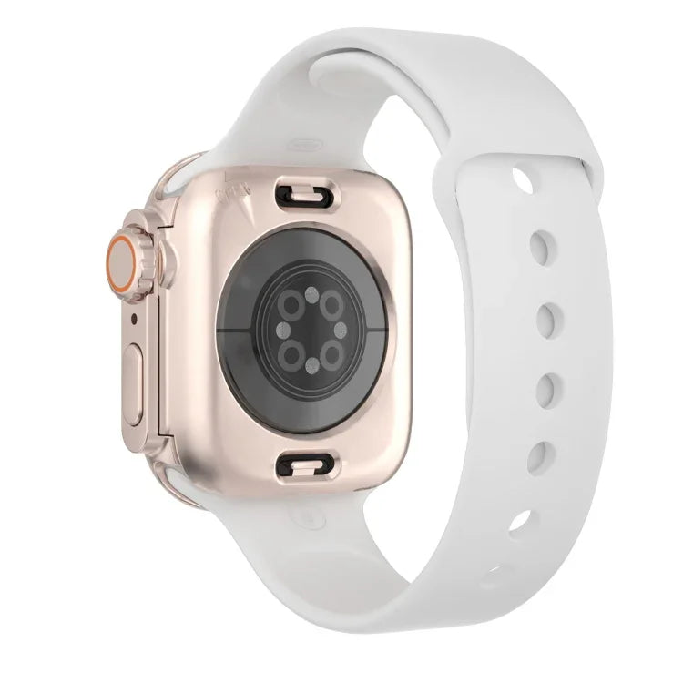 Change to Ultra 49mm Waterproof All-Inclusive Film Hybrid PC Watch Case, For Apple Watch Series 6 / 5 / 4 / SE 44mm, For Apple Watch Series 6 / 5 / 4 / SE 40mm, For Apple Watch Series 9 / 8 / 7 45mm, For Apple Watch Series 9 / 8 / 7 41mm
