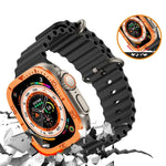 Number Ring Metal Frame Integrated Tempered Film, For Apple Watch Ultra 1 / 2 / 3 49mm