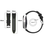 Leather Silicone Watch Band, For Samsung Galaxy Watch 6 / 6 Classic