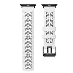 Twill Dual-row Buckle Silicone Watch Band, For Apple Watch SE 40mm, For Apple Watch SE 44mm, For Apple Watch Series 7 41mm, For Apple Watch Series 7 45mm, For Apple Watch Series 6 40mm