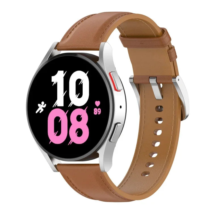 Leather Replacement Watch Band, For Samsung Galaxy Watch 6 / 6 Classic