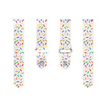 Sports Rainbow Dots Silicone Watch Band, For Samsung Galaxy Watch 6 / 6 Classic