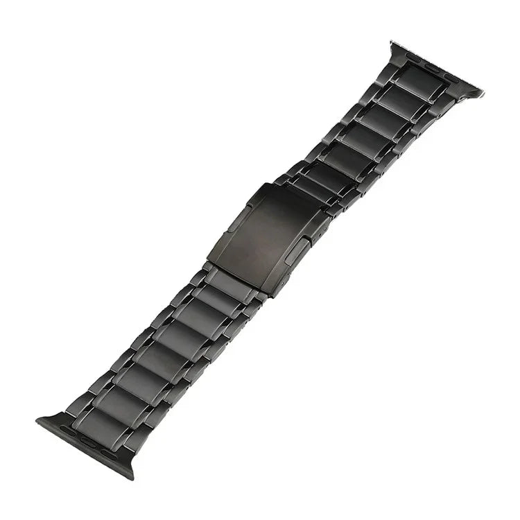 Five Beads Turtle Buckle Titanium Steel Watch Band, For Apple Watch Ultra 49mm, For Apple Watch SE 2023 44mm, For Apple Watch Ultra 2 49mm, For Apple Watch Series 9 45mm, For Apple Watch SE 2022 44mm, For Apple Watch Series 8 45mm, For Apple Watch SE 4...