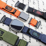 AW Nylon Two-Section Watch Band, For Apple Watch Series 2 42mm, For Apple Watch Series 2 38mm, For Apple Watch 42mm, For Apple Watch 38mm