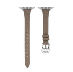 T-shaped Slim Genuine Leather Watch Band, For Apple Watch Series 5 44mm, For Apple Watch Series 5 40mm, For Apple Watch Series 4 44mm, For Apple Watch Series 4 40mm, For Apple Watch Series 3 38mm, For Apple Watch Series 3 42mm