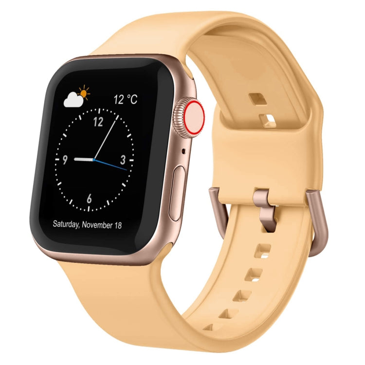 Pin Buckle Silicone Watch Band, For Apple Watch Series 7 45mm