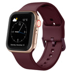 Pin Buckle Silicone Watch Band, For Apple Watch Series 3 42mm