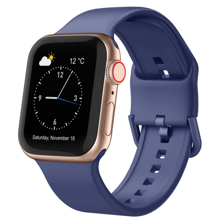 Pin Buckle Silicone Watch Band, For Apple Watch Series 9 45mm