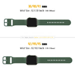 Pin Buckle Silicone Watch Band, For Apple Watch SE 2023 44mm