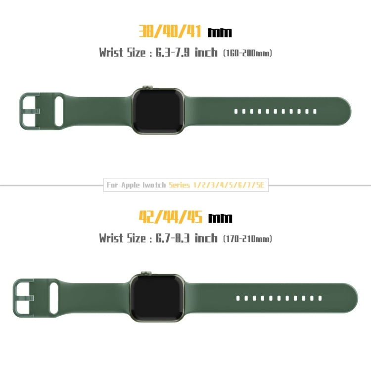 Pin Buckle Silicone Watch Band, For Apple Watch SE 2023 44mm