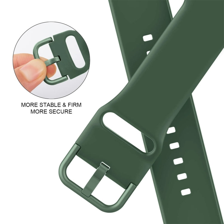 Pin Buckle Silicone Watch Band, For Apple Watch SE 2023 44mm