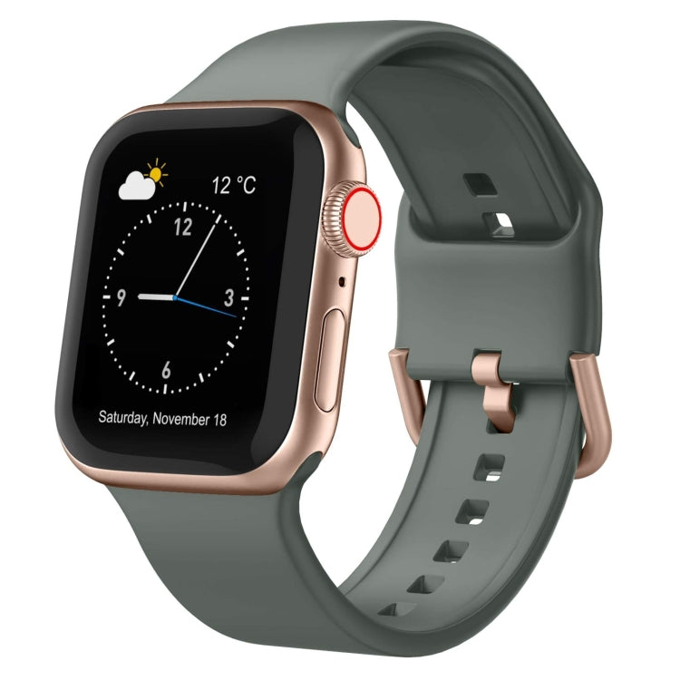 Pin Buckle Silicone Watch Band, For Apple Watch SE 2023 44mm