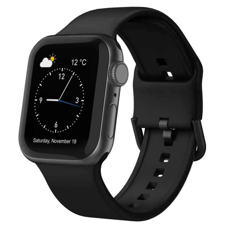 Pin Buckle Silicone Watch Band, For Apple Watch SE 2023 44mm