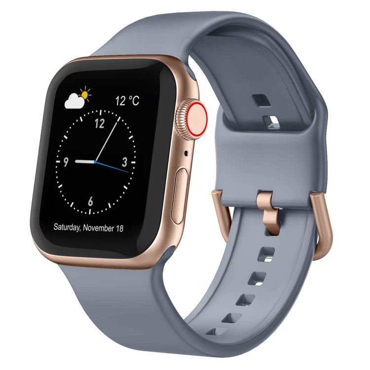 Pin Buckle Silicone Watch Band, For Apple Watch SE 2023 44mm