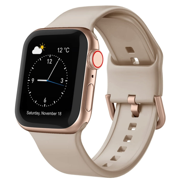 Pin Buckle Silicone Watch Band, For Apple Watch SE 2023 44mm