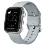 Pin Buckle Silicone Watch Band, For Apple Watch SE 2023 44mm