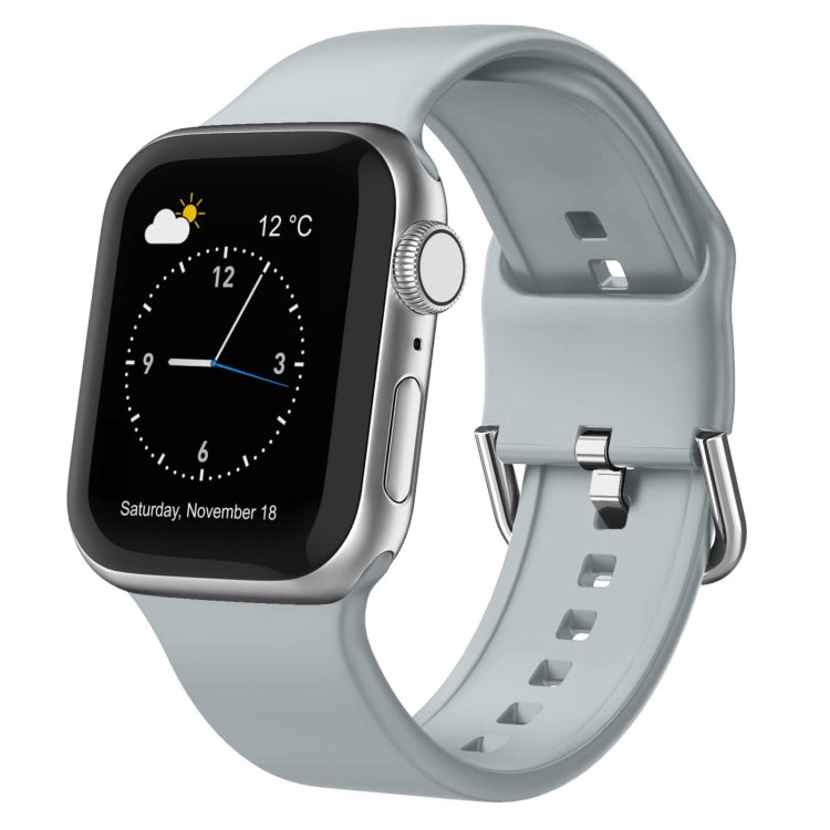 Pin Buckle Silicone Watch Band, For Apple Watch SE 2023 44mm