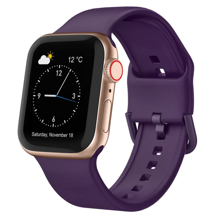 Pin Buckle Silicone Watch Band, For Apple Watch SE 2023 44mm