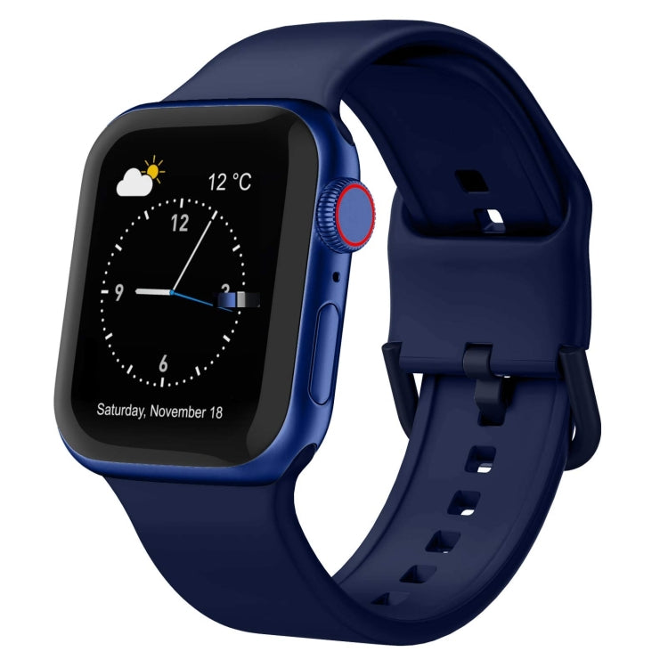 Pin Buckle Silicone Watch Band, For Apple Watch SE 2023 44mm