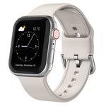 Pin Buckle Silicone Watch Band, For Apple Watch SE 2023 44mm