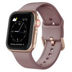 Pin Buckle Silicone Watch Band, For Apple Watch SE 2023 44mm