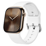Pin Buckle Silicone Watch Band, For Apple Watch Series 10 46mm
