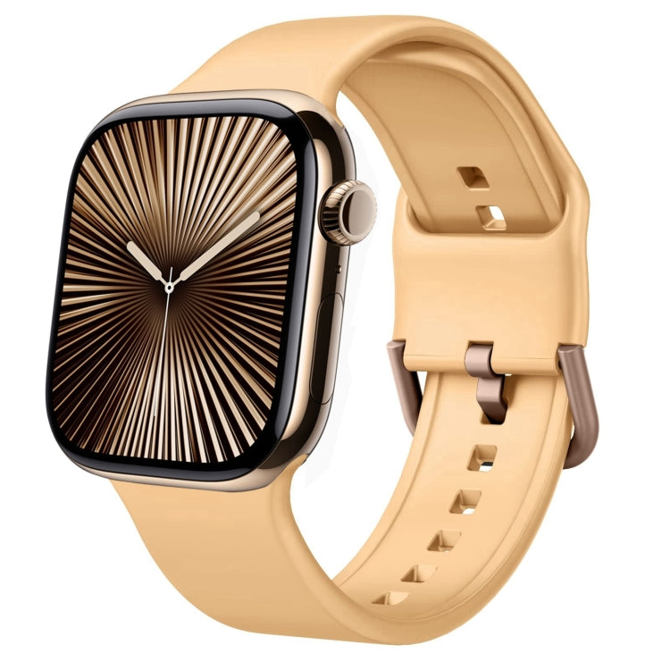Pin Buckle Silicone Watch Band, For Apple Watch Series 10 46mm