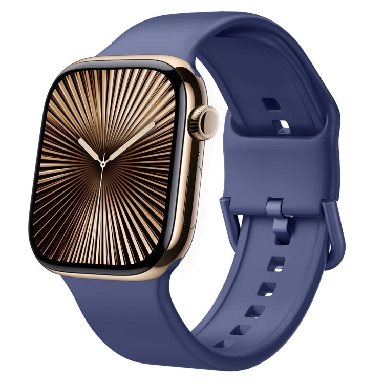 Pin Buckle Silicone Watch Band, For Apple Watch Series 10 46mm