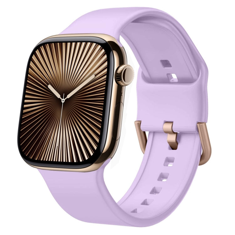 Pin Buckle Silicone Watch Band, For Apple Watch Series 10 46mm